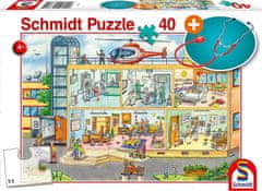 Schmidt Puzzle Detská nemocnica 40 dielikov + detský stetoskop
