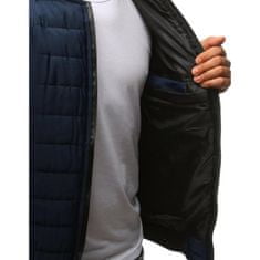 Dstreet Pánska STYLE bunda prešívaná bomber jacket tmavo modrá tx2205 L