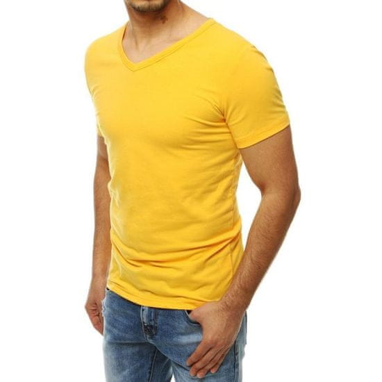 Dstreet Pánske tričko žlté RX4115 rx4115 M