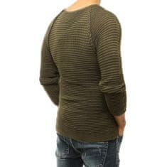 Dstreet Pánsky khaki sveter wx1663 S