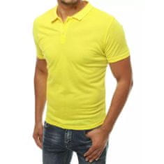 Dstreet Pánske polo tričko žlté px0347 XL
