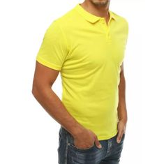 Dstreet Pánske polo tričko žlté px0347 XL