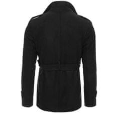 Dstreet Pánsky dvojradový elegantný kabát MARCO čierna cx0423 S