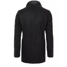 Dstreet Pánsky dvojradový zimný kabát POLOS čierna cx0434 XL