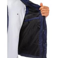Dstreet Pánska prešívaná vesta s kapucňou MENA modrá tx3937 M