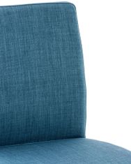 BHM Germany Barová stolička Cadiz, textil, oceľ / modrá