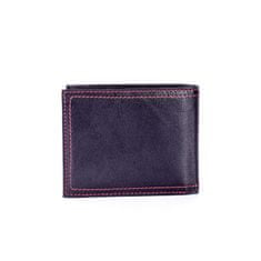 Cavaldi Čierna kožená pánska peňaženka s elegantným červeným lemovaním CE-PR-N-7-GAL.24_281616 Univerzálne