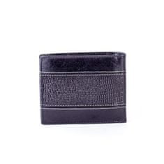 BUFFALO Pánska čierna kožená peňaženka s horizontálnym reliéfom CE-PR-N7-VTC.91_281617 Univerzálne