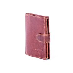 BUFFALO Hnedá peňaženka z pravej kože s chlopňou CE-PR-N4L-VTU.64_281603 Univerzálne