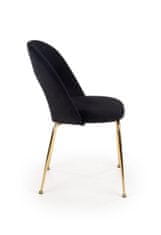 Halmar Jedálenská stolička K385 - čierna / zlatá