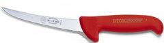 F. Dick Vykosťovací nôž Ergogrip so zahnutou čepeľou a bezpečnostnou rukoväťou, nepružný, červený, 15 cm