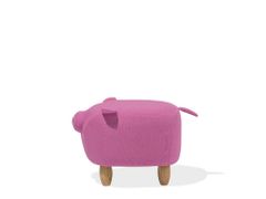 Beliani Ružová stolička prasiatko PIGGY