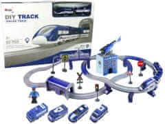Lean-toys Súprava Mestský policajný vlak Blue 203 km/h