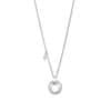 Elegantný oceľový náhrdelník so zirkónmi Woman Basic LS2176-1 / 1