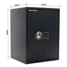 Rottner PowerSafe 600 IT EL nábytkový elektronický trezor čierny | Elektronický zámok | 44.5 x 60 x 40 cm