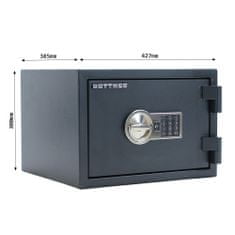 Rottner Fire Hero 30 EL ohňovzdorný elektronický trezor antracit | Elektronický zámok | 42.7 x 30 x 38.5 cm