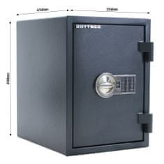 Rottner Fire Hero 50 EL ohňovzdorný elektronický trezor antracit | Elektronický zámok | 36 x 49 x 45 cm