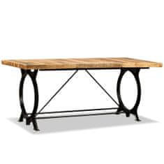 Vidaxl Jedálenský stôl, masívne surové mangovníkové drevo, 180 cm