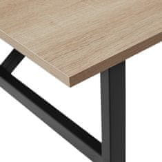 tectake Jedálenský stôl Swansea 120x75x76cm - Industrial svetlé drevo, dub Sonoma