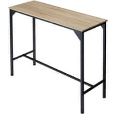 tectake Barový stôl Kerry 120x40x100,5cm - Industrial svetlé drevo, dub Sonoma