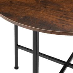 tectake Jedálenský stôl Ennis 80x76cm - Industrial tmavé drevo