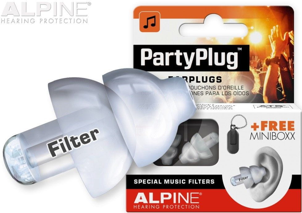 ALPINE Hearing PartyPlug, číra