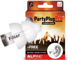 ALPINE Hearing PartyPlug Pro Natural, biela