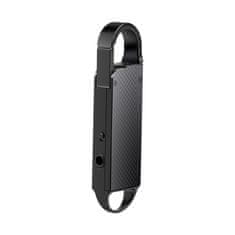 SpyTech Diktafón v prívesku 8GB - Farba: Čierny