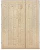Hdveře Palubkové dvere dvojkrídlové 125, 145cm plné + fab Skladom, pravá, 125 cm