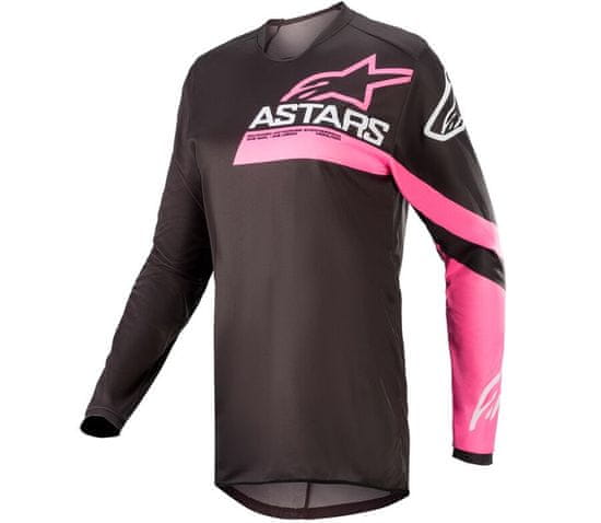 Alpinestars Dámsky motokrosový dres Stella Fluid jersey black / pink fluo
