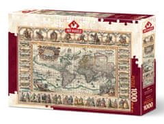 Art puzzle Puzzle Historická mapa sveta 1000 dielikov