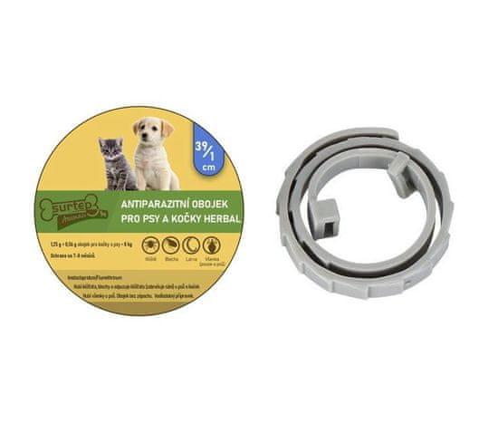 Surtep Animals Antiparazitárny obojok pre psy a mačky Herbal 39/1cm