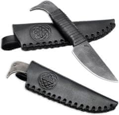 Madhammers Kovaný nôž - "Odinův havran" čierny, 20 cm