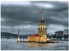 AnaTolian Puzzle Nostalgická Dievčenská veža, Turecko 1000 dielikov