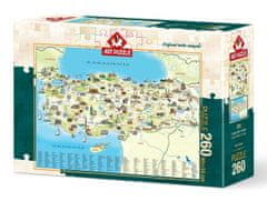 Art puzzle Puzzle Turecko: Kultúrna mapa 260 dielikov