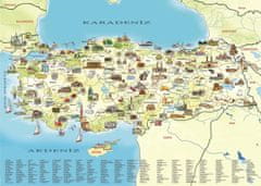 Art puzzle Puzzle Turecko: Kultúrna mapa 260 dielikov