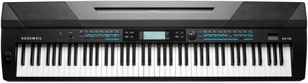 digitálne piano kurzweil KA120 krásny vzhľad nastaviteľná dynamika úderu usb midi vstavané reproduktory nastaviteľná dynamika úderu lcd displej