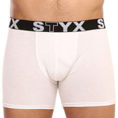 Styx Pánske boxerky long športová guma biele (U1061) - veľkosť L