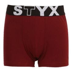 Styx Detské boxerky športová guma vínové (GJ1060) - veľkosť 4-5 let