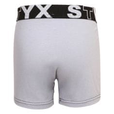 Styx Detské boxerky športová guma svetlo sivé (GJ1067) - veľkosť 4-5 let