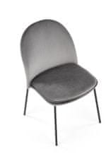Halmar Jedálenská stolička K443 - sivá / čierna