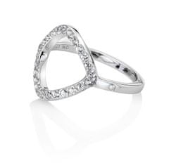 Hot Diamonds Elegantný strieborný prsteň s briliantom a topaz Behold DR221 (Obvod 60 mm)