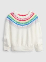 Gap Detský pletený sveter so vzorom 4YRS