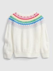 Gap Detský pletený sveter so vzorom 4YRS