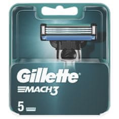 Gillette Mach3 Pánske Náhradné Holiace Hlavice 5 ks 