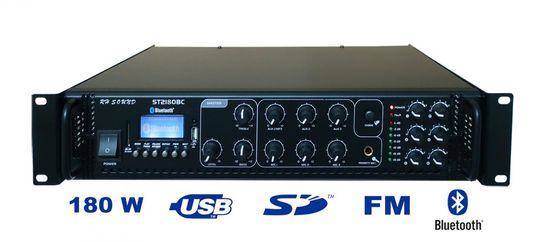 RHsound ST2180BC/MP3+FM+IR 100V rozhlasová ústredňa