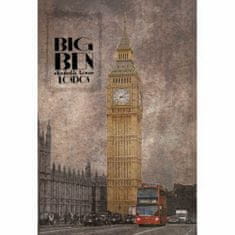 Retro Cedule Ceduľa Big Ben Londín 3