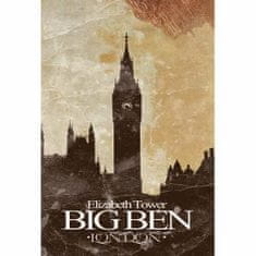 Retro Cedule Ceduľa Big Ben Londín 2