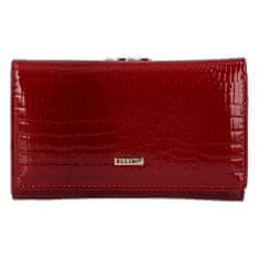 Ellini Luxusná dámska kožená peňaženka Arazi, červená