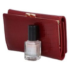 Ellini Luxusná dámska kožená peňaženka Arazi, červená